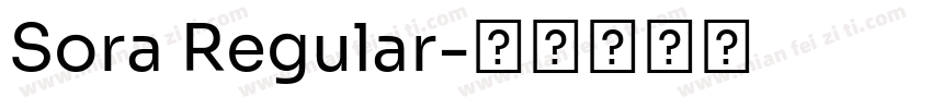 Sora Regular字体转换